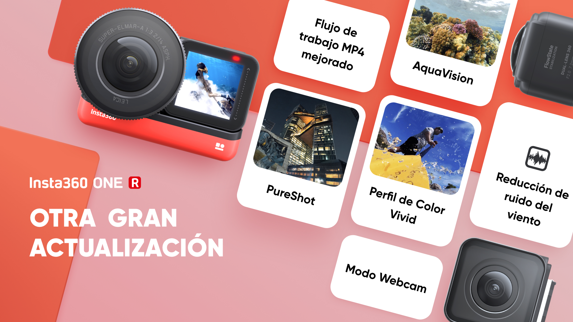 Gran actualización para la cámara Insta360 One R – Conoce todas las mejoras