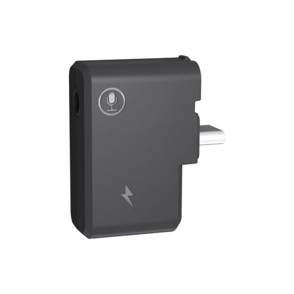 Adaptador de micrófono de 3.5mm para cámara Insta360 One X 2 con puerto de carga