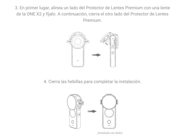 Protectores de lente Premium Insta360 para cámara One X 2 - Premium Lens Guards - Imagen 5