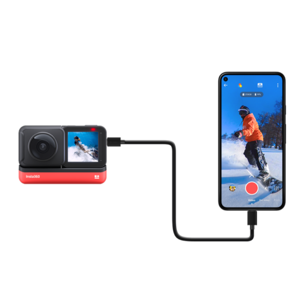 Cable de transferencia Insta360 para Cámara ONE R - Datos y transmisión en vivo - Imagen 6
