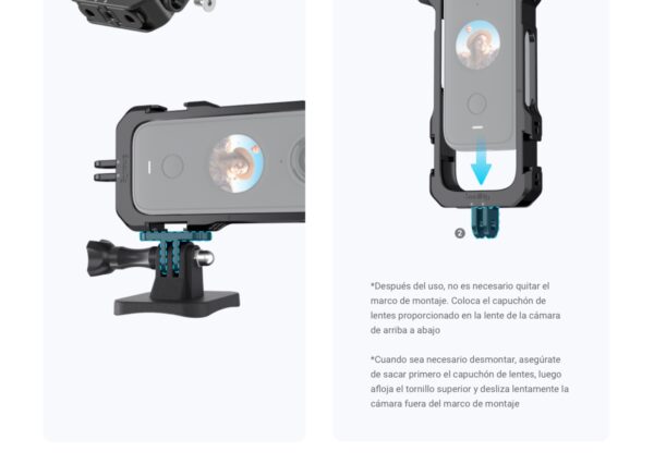 Carcasa de accesorios SmallRig para cámara Insta360 One X2 - Utility Frame - Imagen 9